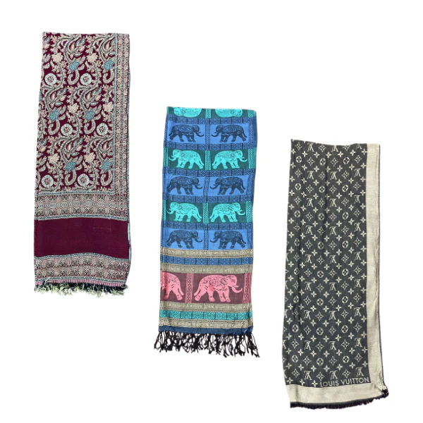 100X COLOURFUL SCARVES