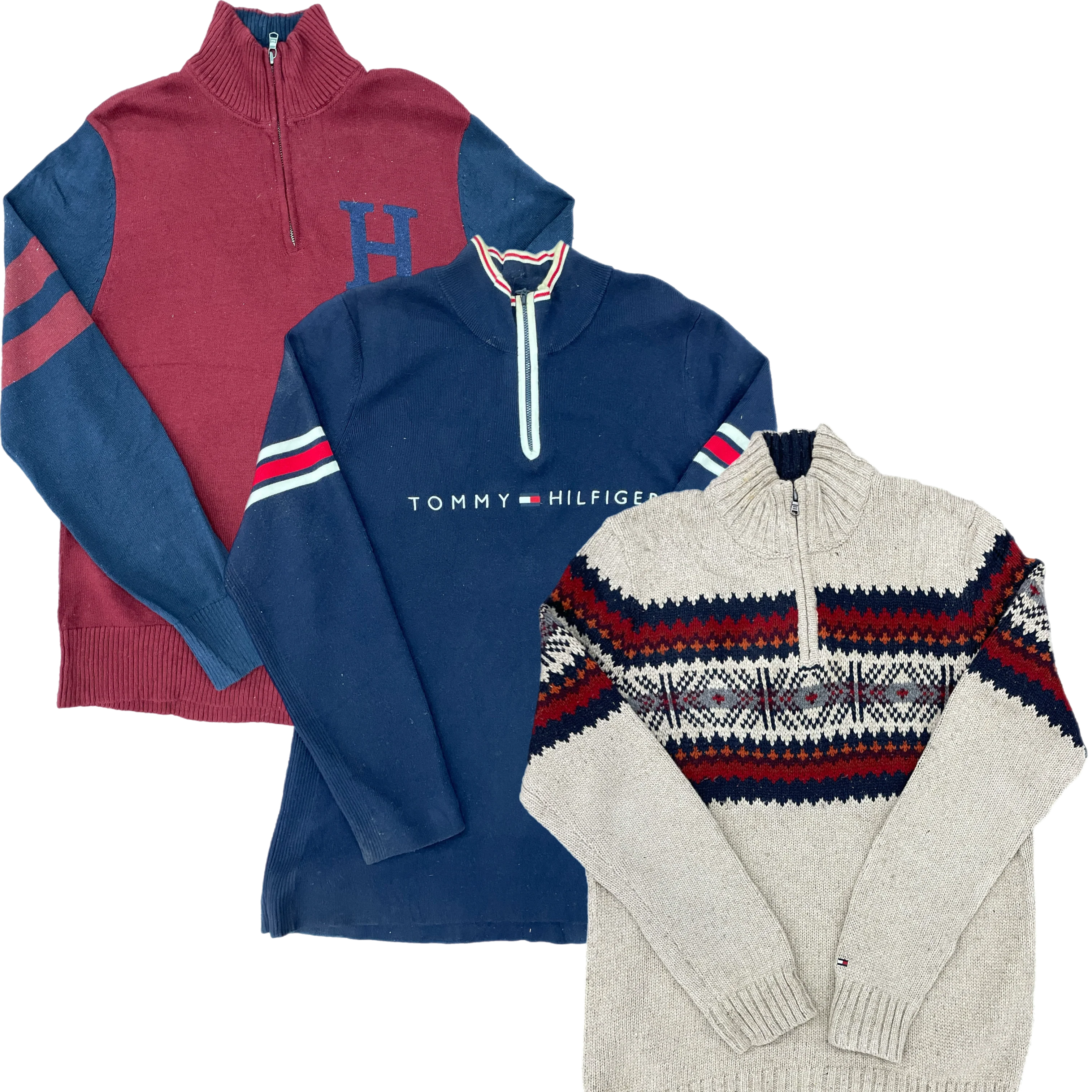 40X TOMMY HILFIGER HALF ZIPPER SWEATER