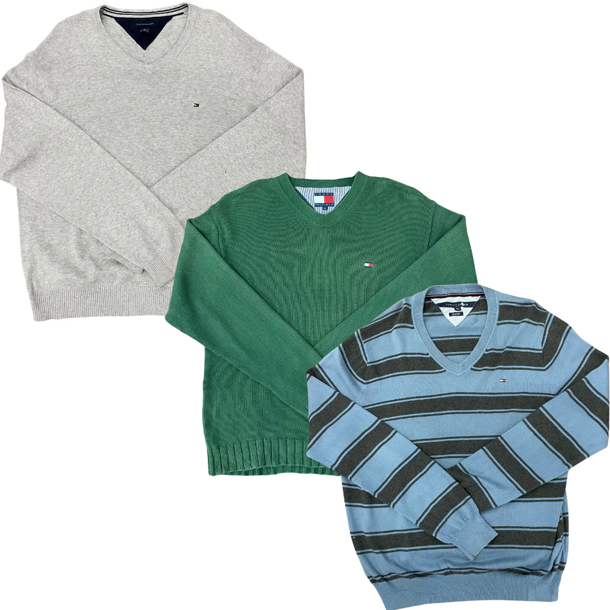25X TOMMY V-NECK SWEATERS