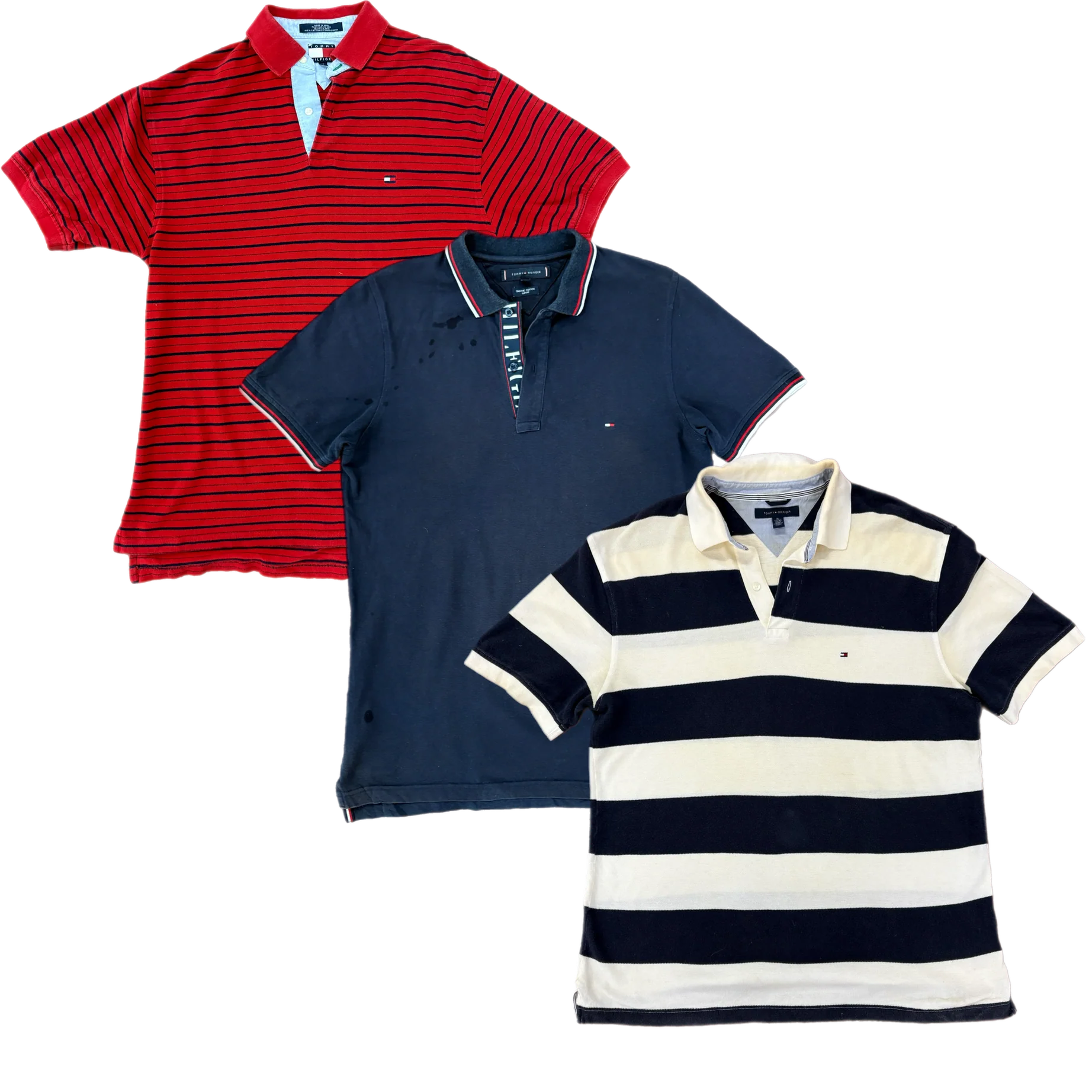 50X TOMMY HILFIGER COLLAR T-SHIRT (GRADE B)