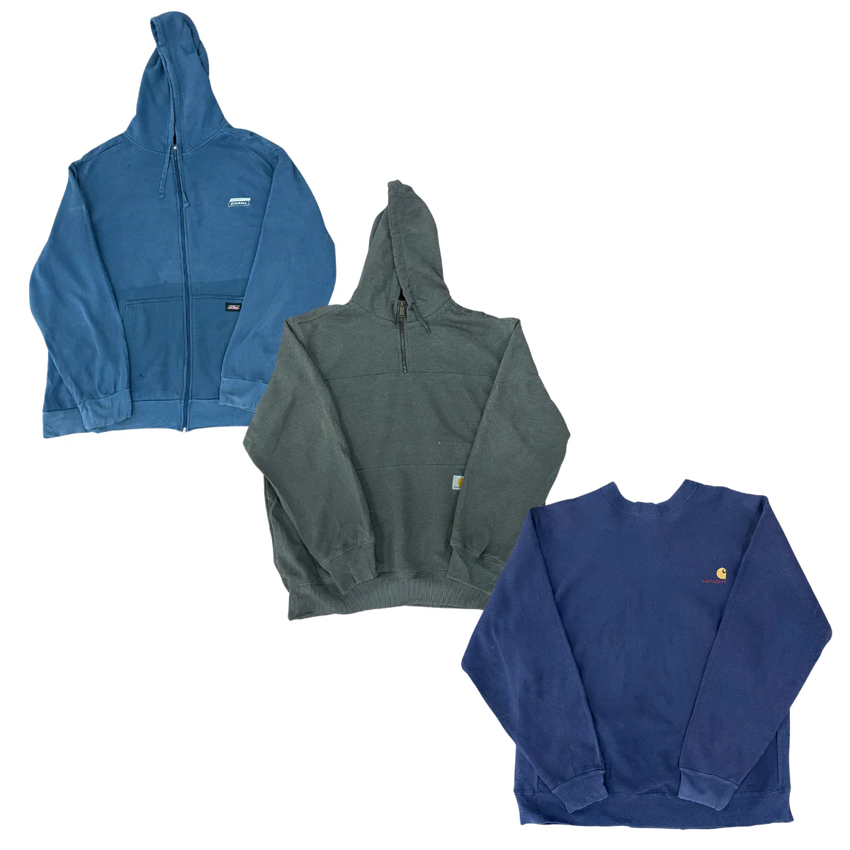 25X CARHARTT & DICKIES SWEAT HOODIES (GRADE B/C)
