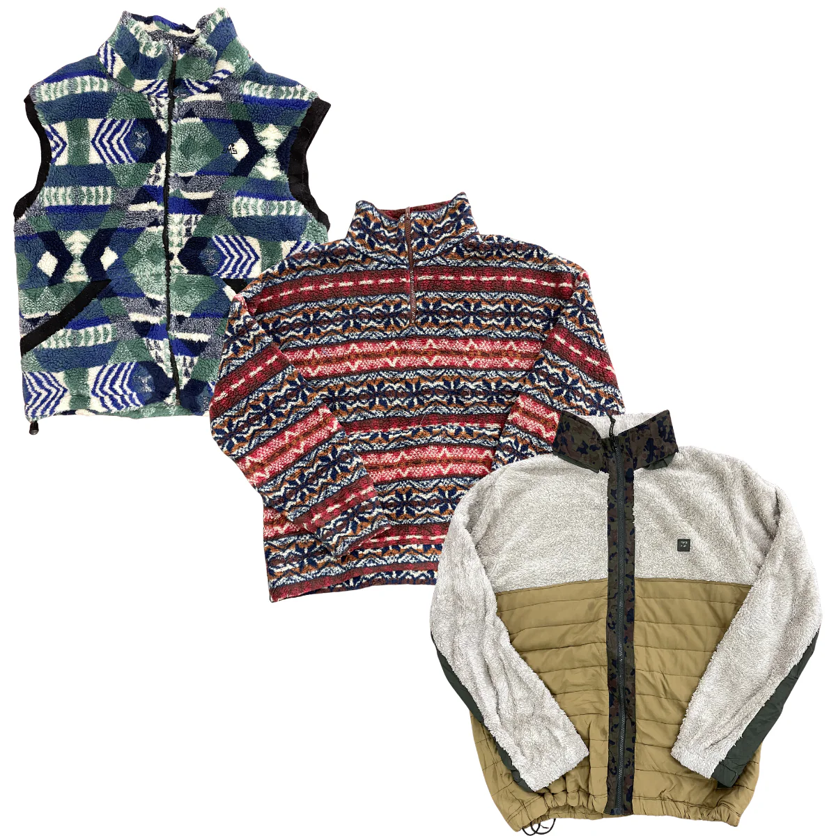 25X CRAZY COLOUR FLEECES